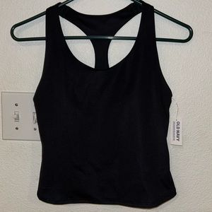 NWT Old Navy Active Black Crop/ tank